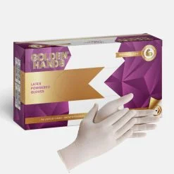 powdered latex examination gloves