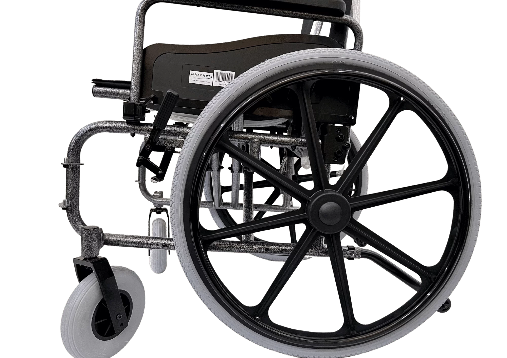 56cm Wheelchair Steel Flip Arm Detach Foot