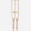 wooden crutches