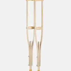 wooden crutches