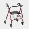 red walker with wheels