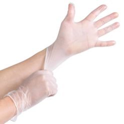 clear vinyl gloves