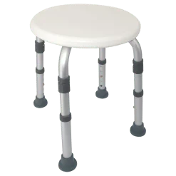 White Shower Chair Round