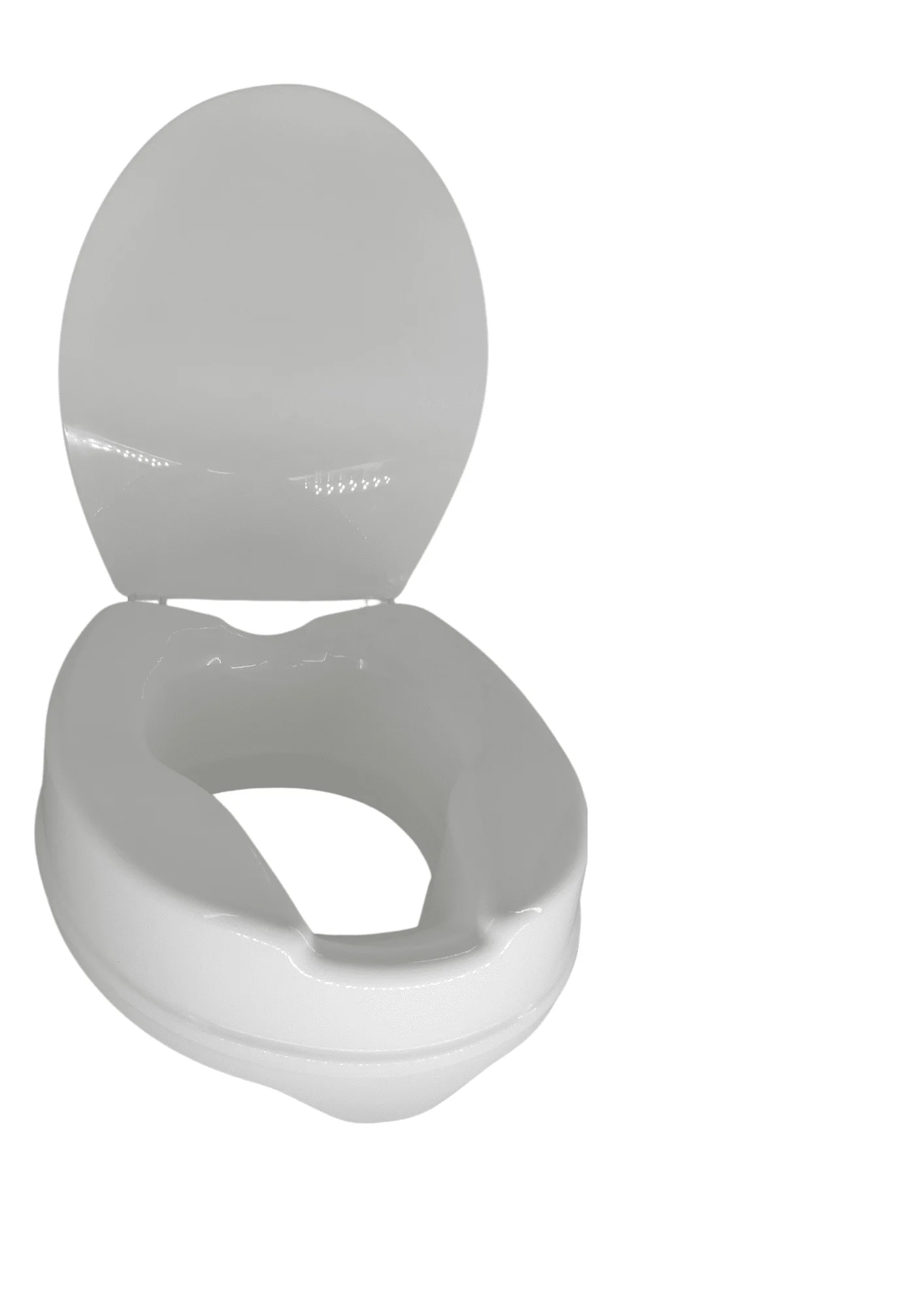 Raised Toilet Seat with Lid